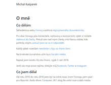 Tablet Screenshot of michalkasparek.cz